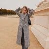 Sale Ada. Abrigo largo de cuadros Mujer Abrigos Y Chaquetas