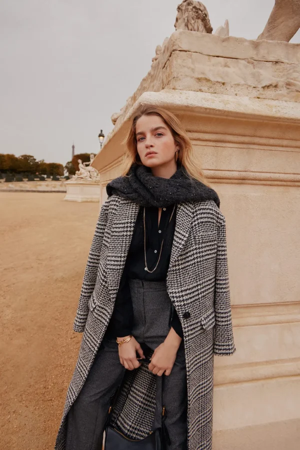 Sale Ada. Abrigo largo de cuadros Mujer Abrigos Y Chaquetas
