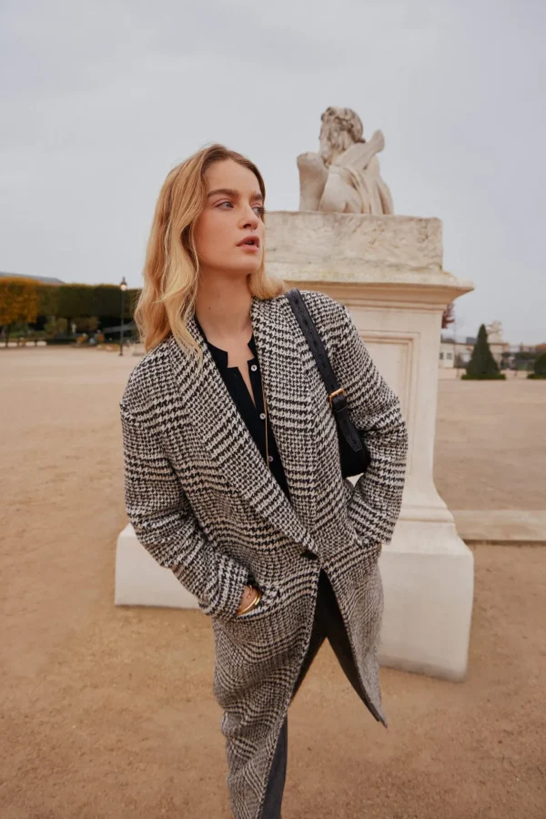 Sale Ada. Abrigo largo de cuadros Mujer Abrigos Y Chaquetas