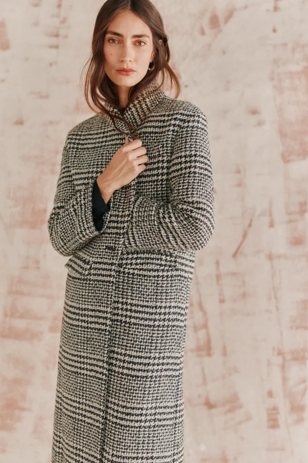 Sale Ada. Abrigo largo de cuadros Mujer Abrigos Y Chaquetas