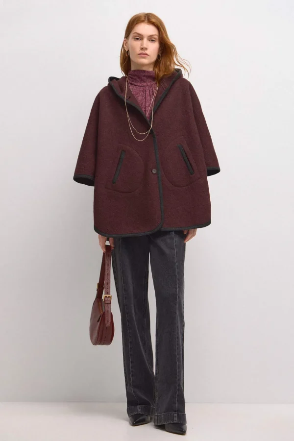 Cheap Aina. Capa de lana Mujer Abrigos Y Chaquetas