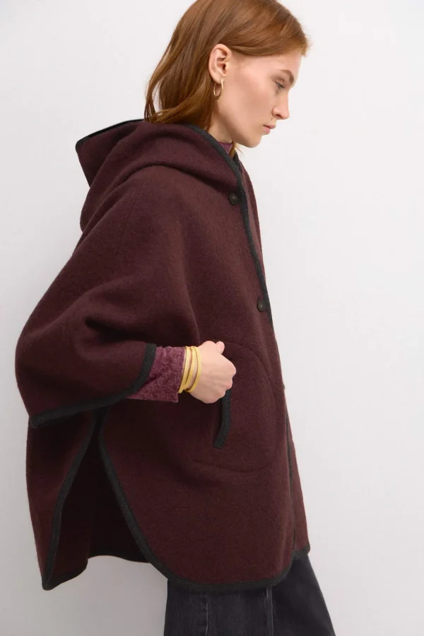 Cheap Aina. Capa de lana Mujer Abrigos Y Chaquetas