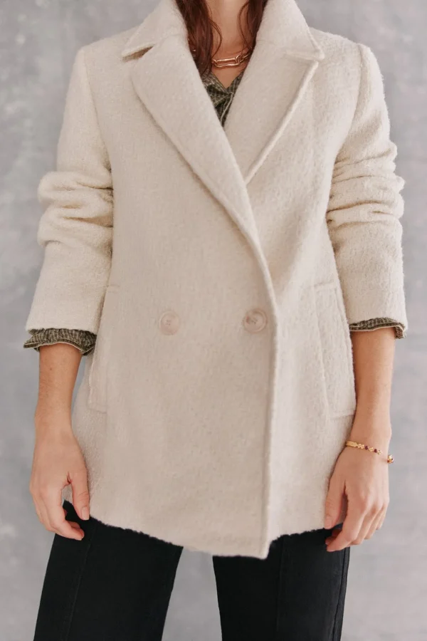 Shop Ainhoa. Abrigo corto crudo Mujer Abrigos Y Chaquetas