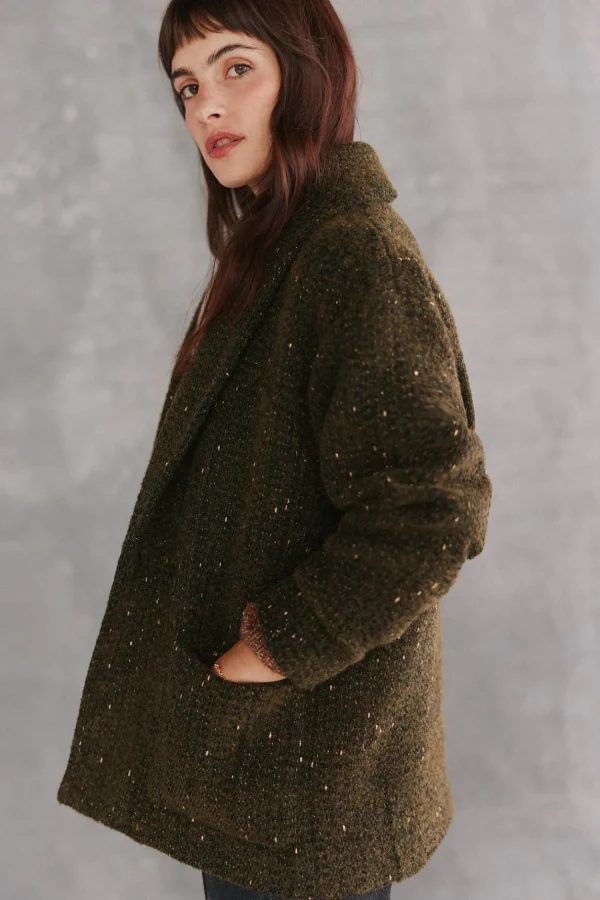 Clearance Aitana. Abrigo corto con hilo metálico Mujer Abrigos Y Chaquetas