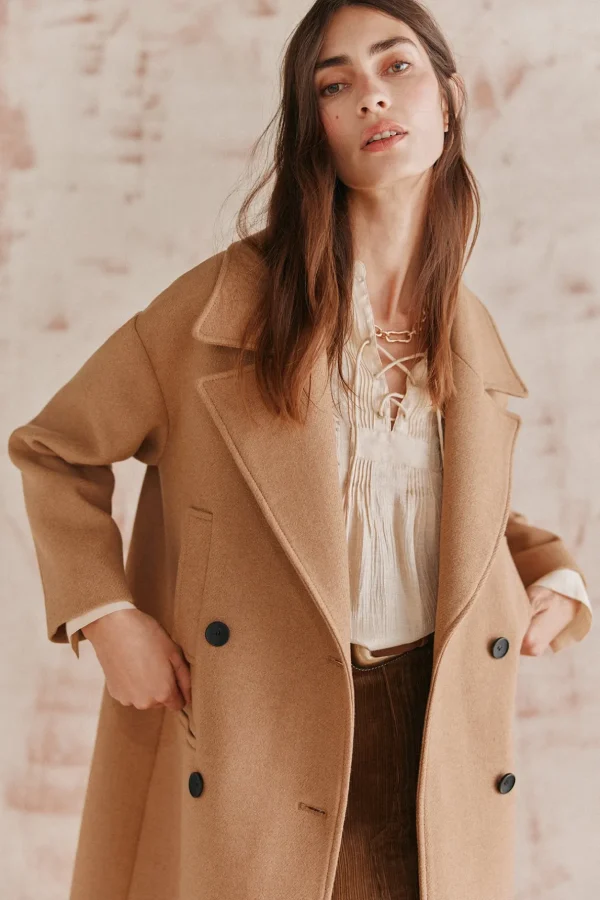Discount Anne. Abrigo largo de Manteco Mujer Abrigos Y Chaquetas