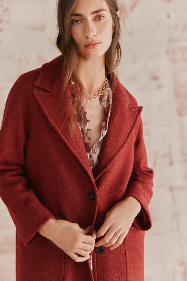 Fashion Aroa. Abrigo largo básico Mujer Abrigos Y Chaquetas