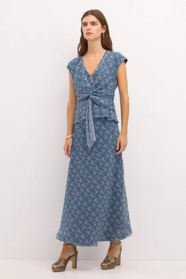 Store Camelia. Top nudo estampado lurex. Mujer Camisetas Y Tops