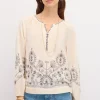 Flash Sale Camila. Blusa bordada. Mujer Blusas Y Camisas