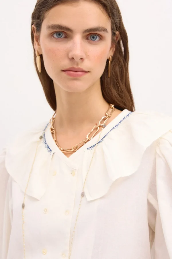 Sale Cara. Blusa algodón Mujer Blusas Y Camisas