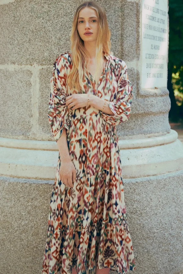 Cheap Carlota. Vestido estampado paneles. Mujer Vestidos Y Monos