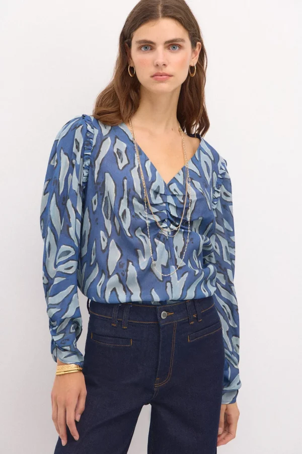 Best Sale Catrina. Blusa estampada. Mujer Blusas Y Camisas