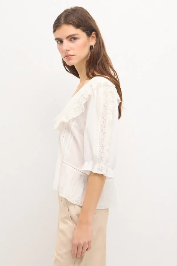 Cheap Celia. Blusa romántica. Mujer Blusas Y Camisas