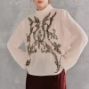 Cheap Celia.Blusa bordada Mujer Blusas Y Camisas