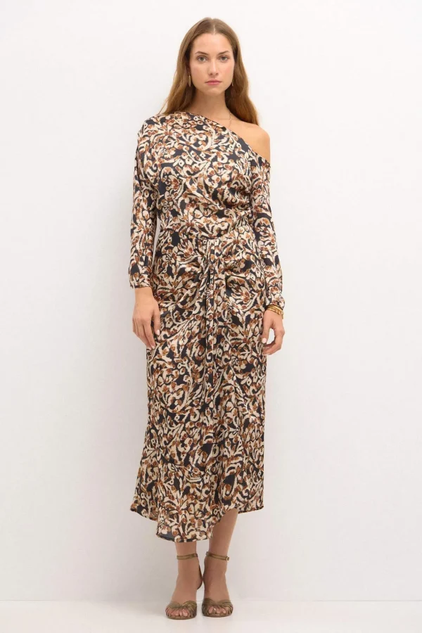 Clearance Constantina. Vestido estampado fiesta. Mujer Vestidos Y Monos