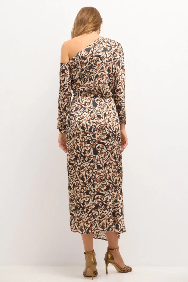 Clearance Constantina. Vestido estampado fiesta. Mujer Vestidos Y Monos