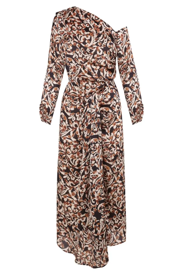 Clearance Constantina. Vestido estampado fiesta. Mujer Vestidos Y Monos