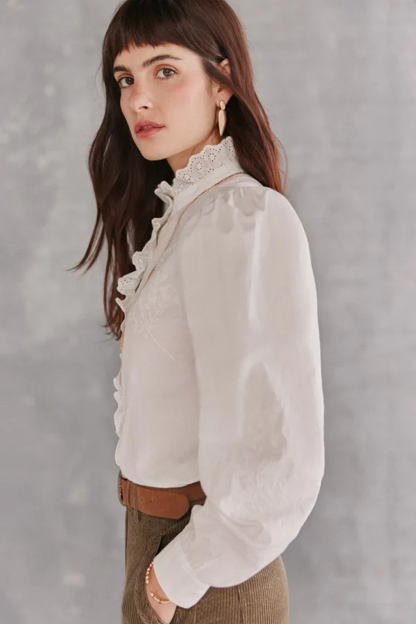 Shop Corina. Blusa bordada. Mujer Blusas Y Camisas