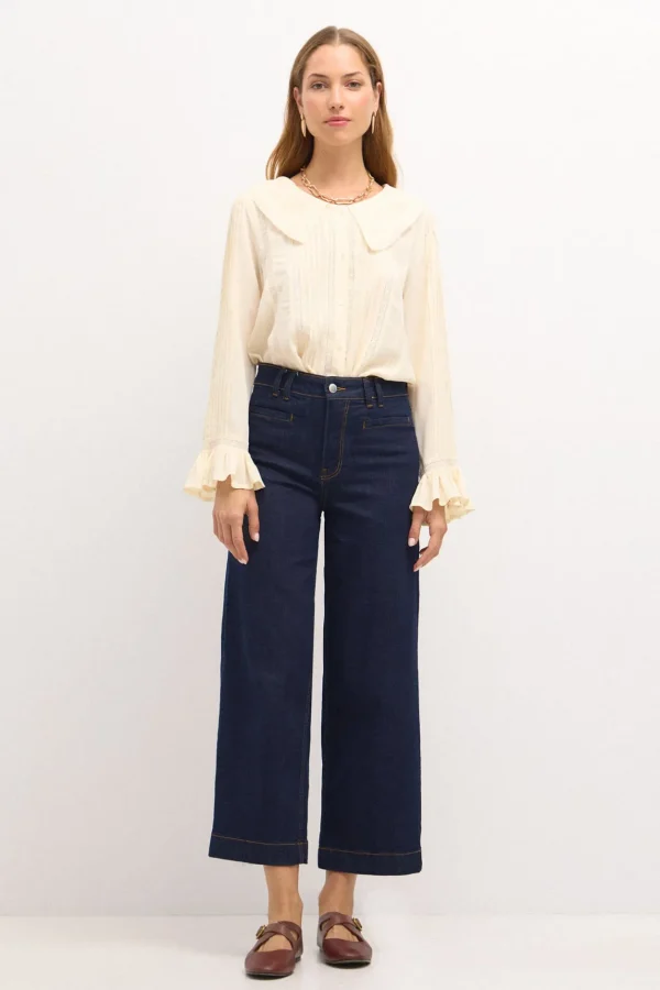 Clearance Cote. Blusa pliegues Mujer Blusas Y Camisas