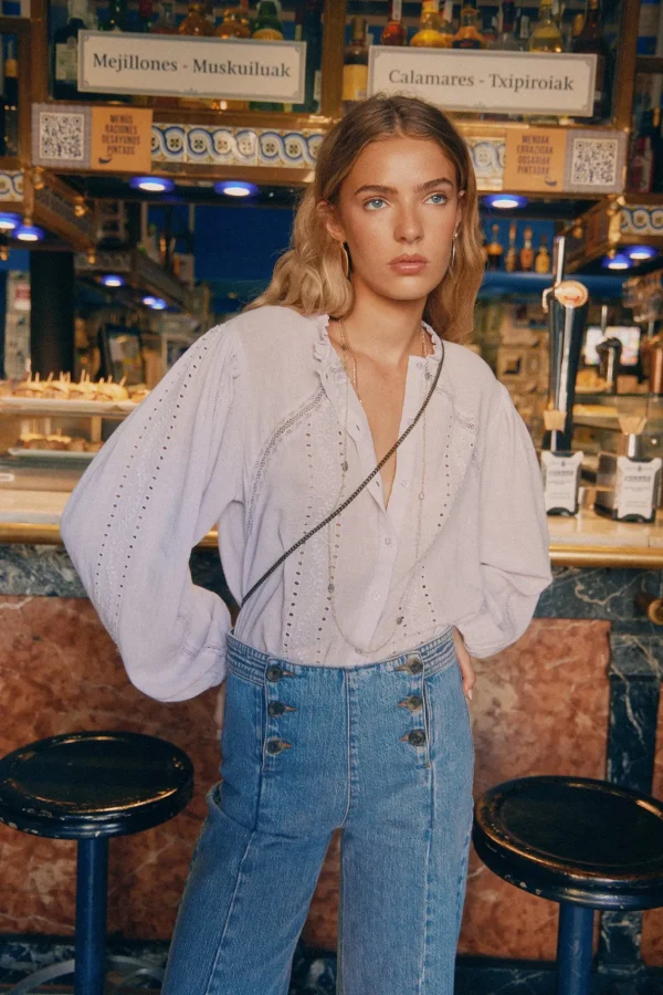 Clearance Cristina. Blusa romántica. Mujer Blusas Y Camisas