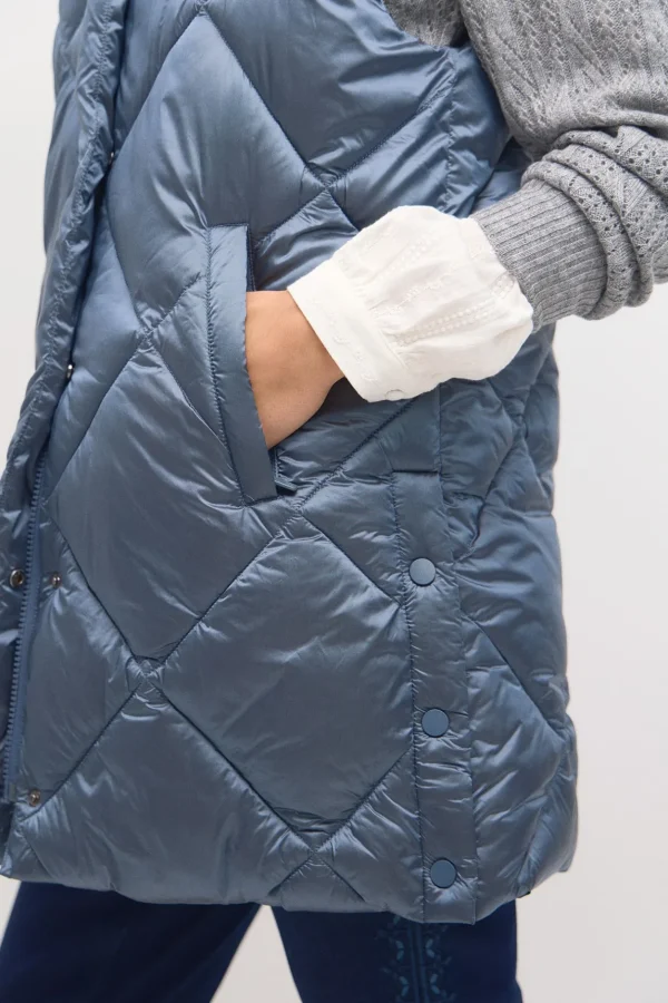 Flash Sale Dafne. Chaleco acolchado metalizado Mujer Chalecos | Abrigos Y Chaquetas