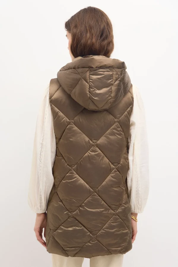 Best Dafne. Chaleco acolchado metalizado Mujer Chalecos | Abrigos Y Chaquetas