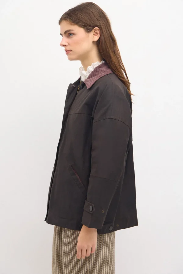 Discount Dalila. Parka corta encerada Mujer Abrigos Y Chaquetas