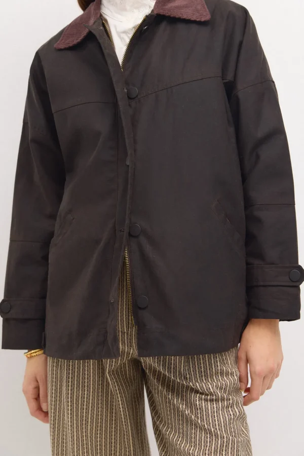 Discount Dalila. Parka corta encerada Mujer Abrigos Y Chaquetas