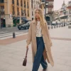 Store Danae. Gabardina larga oversize Mujer Abrigos Y Chaquetas