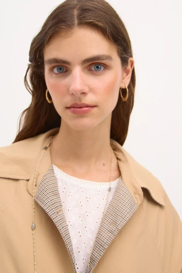 Store Danae. Gabardina larga oversize Mujer Abrigos Y Chaquetas