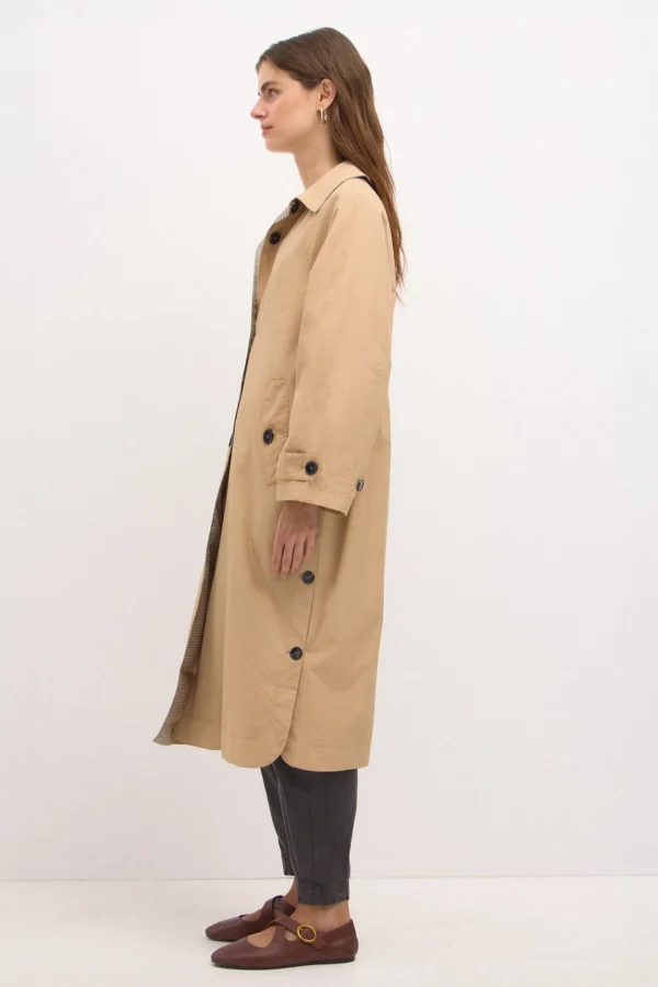Store Danae. Gabardina larga oversize Mujer Abrigos Y Chaquetas