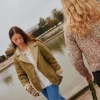 Online Dania. Chaqueta doble faz corta Mujer Abrigos Y Chaquetas