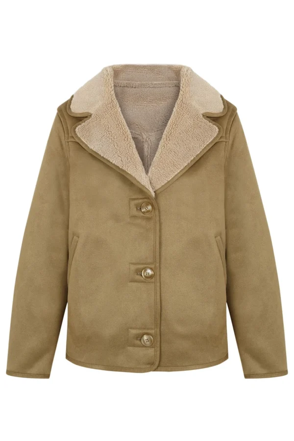 Online Dania. Chaqueta doble faz corta Mujer Abrigos Y Chaquetas