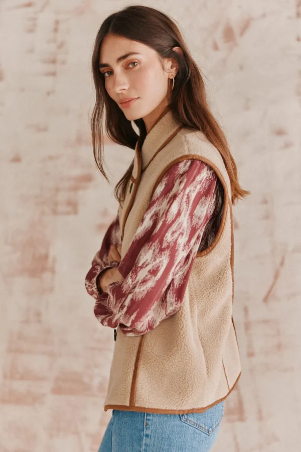 Flash Sale Daria. Chaleco doble faz corto Mujer Chalecos | Abrigos Y Chaquetas