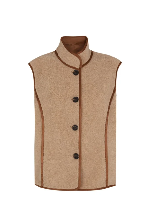 Flash Sale Daria. Chaleco doble faz corto Mujer Chalecos | Abrigos Y Chaquetas