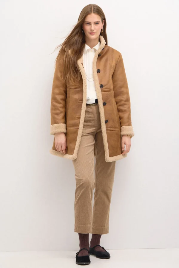 Best Dasha. Abrigo doble faz largo Mujer Abrigos Y Chaquetas