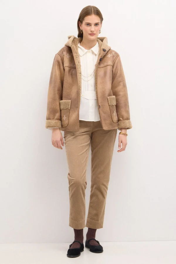 New Davina. Abrigo doble faz bordado Mujer Abrigos Y Chaquetas