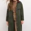 Clearance Desiré. Parka larga encerada Mujer Abrigos Y Chaquetas