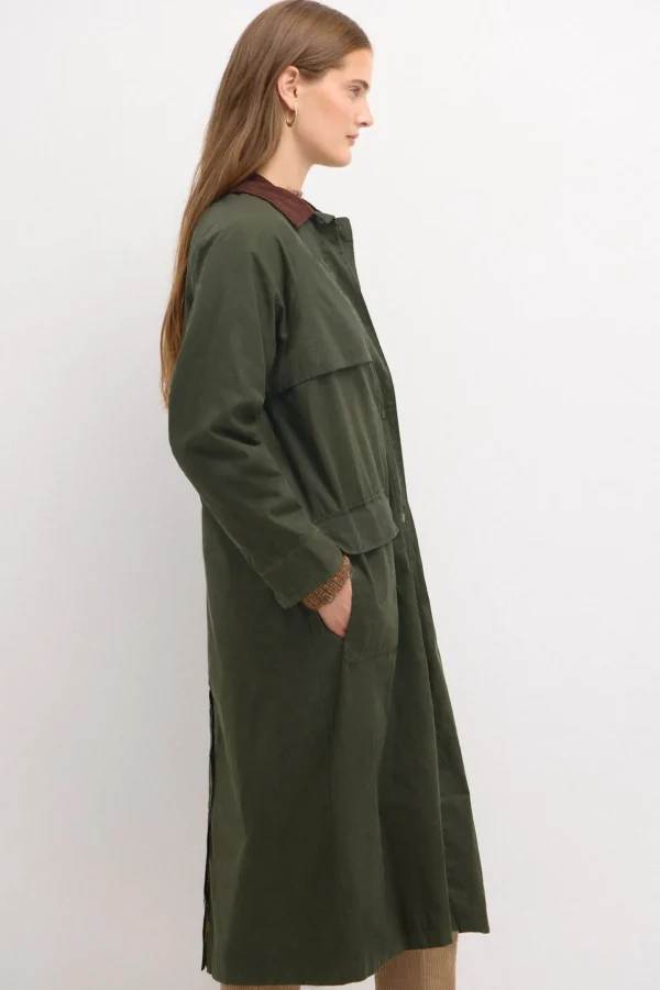 Clearance Desiré. Parka larga encerada Mujer Abrigos Y Chaquetas