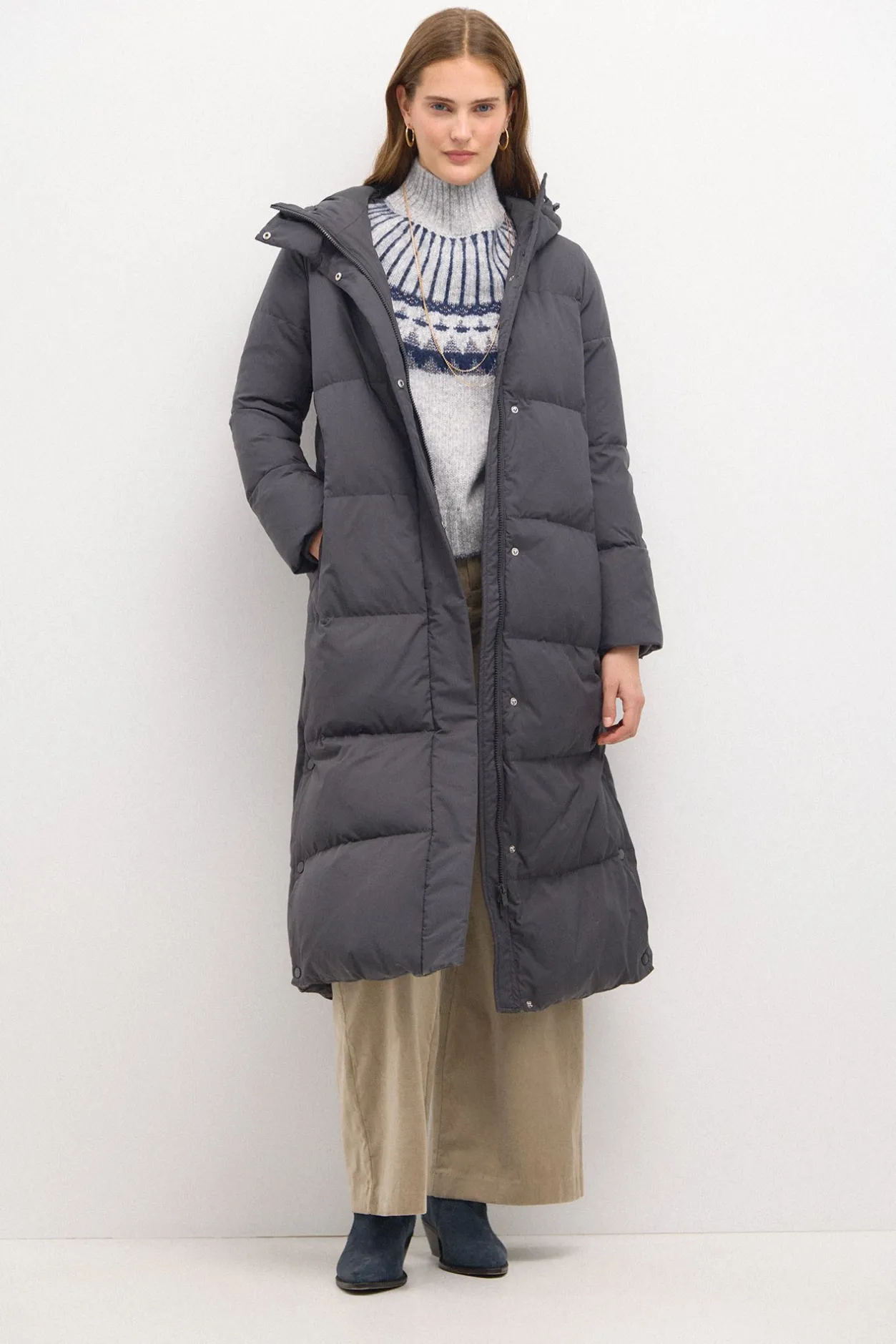donna_anorak_largo_acolch_1.webp Sale Donna. Anorak largo acolchado Mujer Abrigos Y Chaquetas