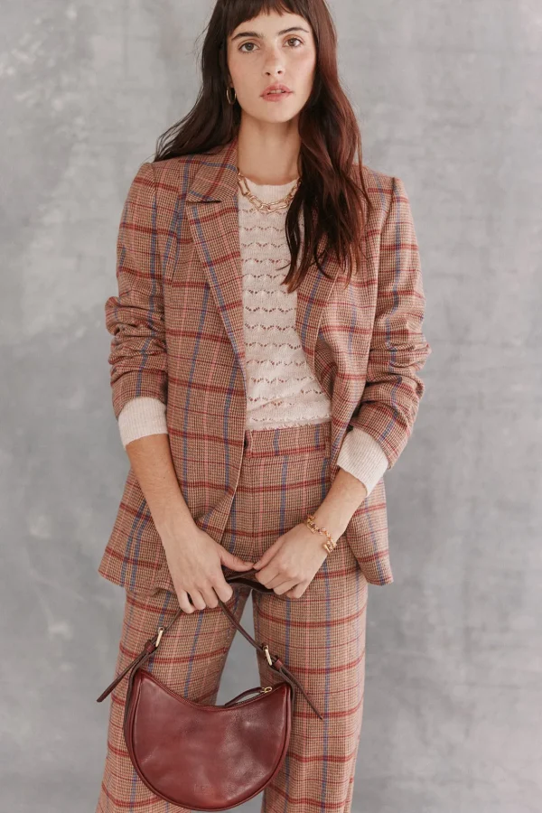 Shop Elisa. Americana de cuadros Mujer Blazers