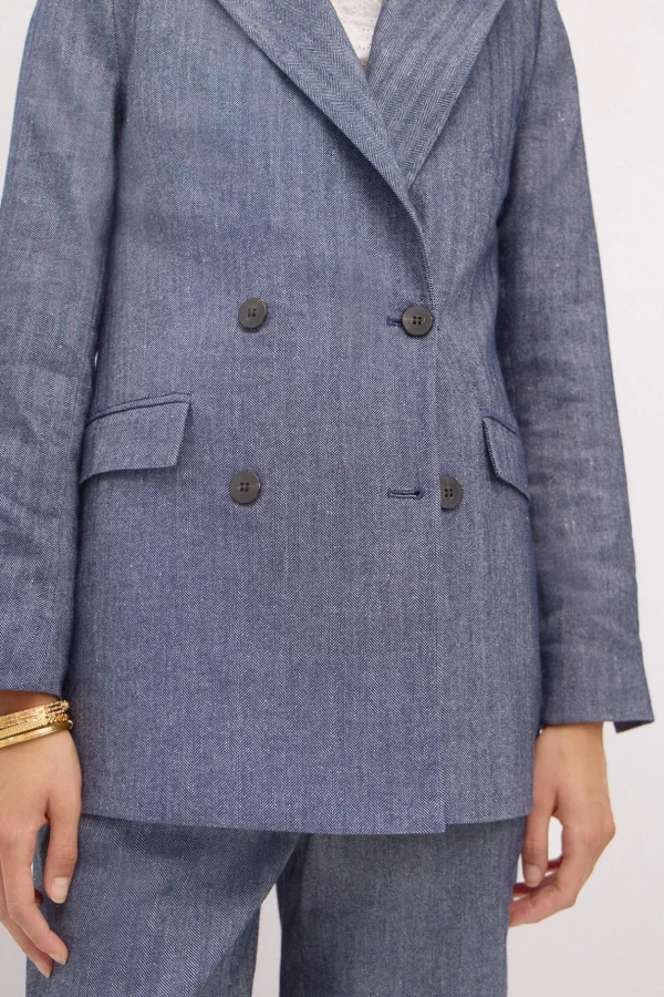 Cheap Elsa. Americana cruzada de espiga Mujer Blazers