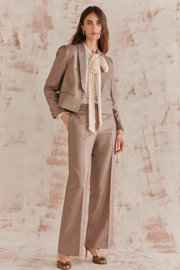 Fashion Esperanza. Americana corta con lurex Mujer Blazers