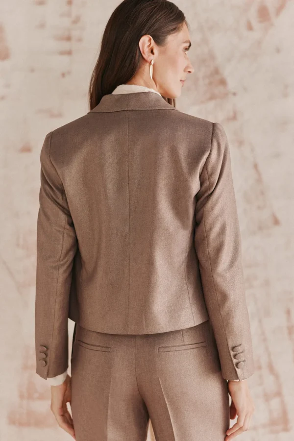 Fashion Esperanza. Americana corta con lurex Mujer Blazers