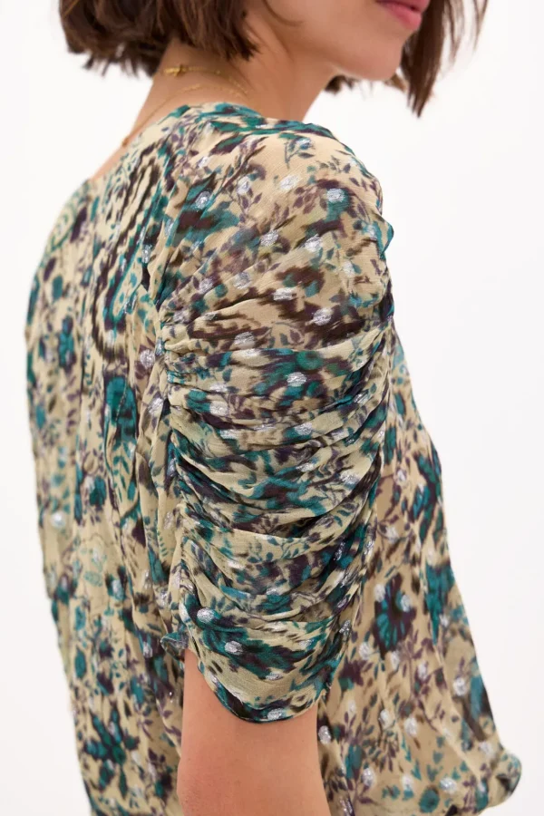 Flash Sale Fara. Blusa estampado lurex. Mujer Blusas Y Camisas