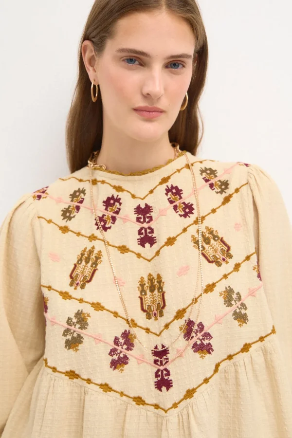 Flash Sale Felisa. Blusa bordado boho. Mujer Blusas Y Camisas