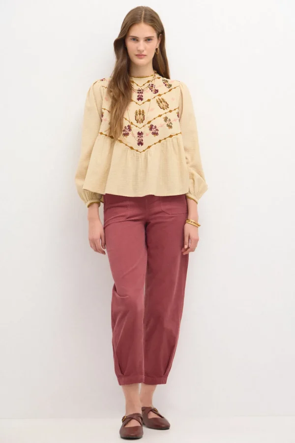 Flash Sale Felisa. Blusa bordado boho. Mujer Blusas Y Camisas