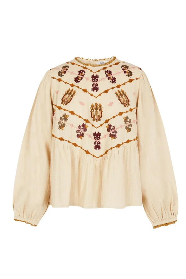 Flash Sale Felisa. Blusa bordado boho. Mujer Blusas Y Camisas
