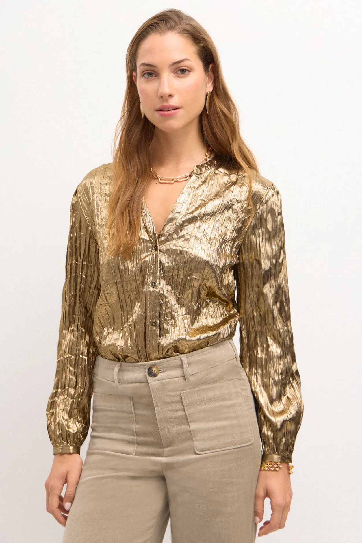 fernanda_blusa_metalizada_4.webp Store Fernanda. Blusa metalizada. Mujer Blusas Y Camisas