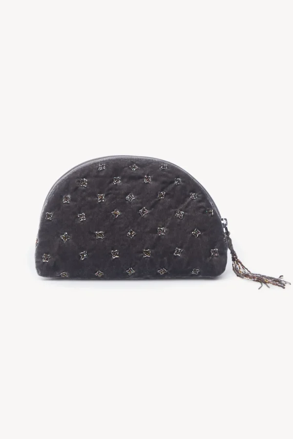 Best Leonor. Cartera terciopelo abalorios Mujer Bolsos Y Accesorios