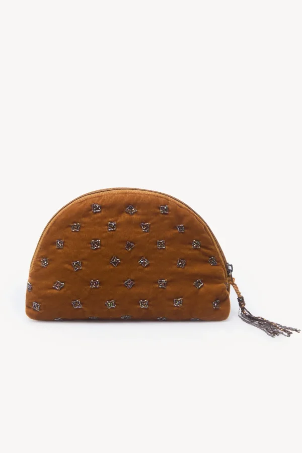 Hot Leonor. Cartera terciopelo abalorios Mujer Bolsos Y Accesorios